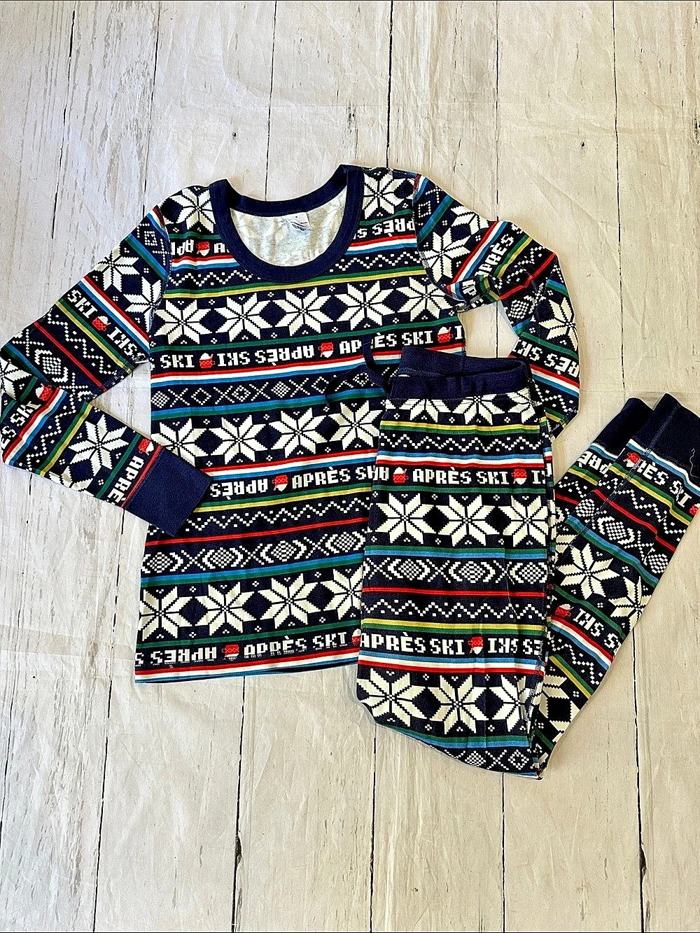 Hanna Andersson pajama Après Ski set Organic Cotton Size women’s Medium